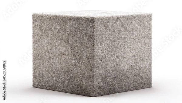 Fototapeta 3D wool podium mockup, featuring soft wool texture, ideal for product presentation with no logos.