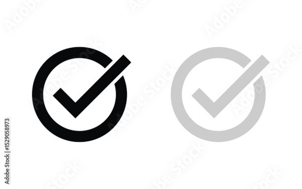 Obraz Check Mark Icon editable vector.