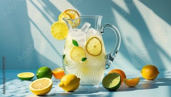 Obraz still life with lemon and lime