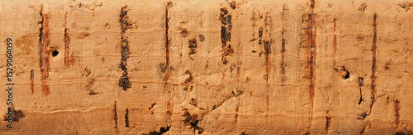 Fototapeta Close up of the texture of cork using as background or header