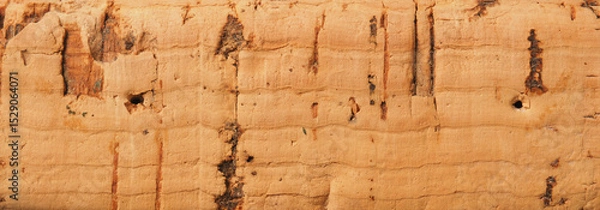 Fototapeta Close up of the texture of cork using as background or header