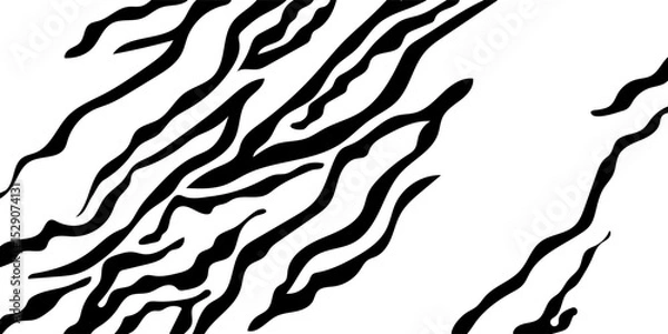 Obraz zebra skin texture seamless pattern. zebra pattern, Stripes Seamless Pattern. skin pattern.