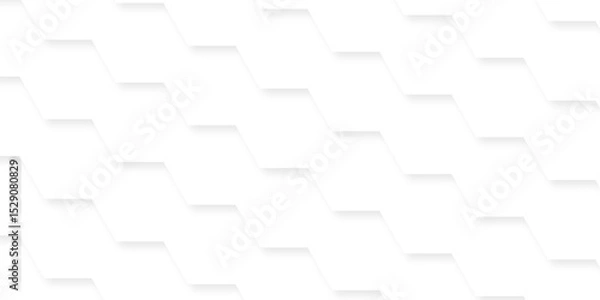 Obraz Minimal grid geometric abstract white emboss hexagons with hexagon wall polygonal pattern background vector. seamless bright white abstract honeycomb background.	
