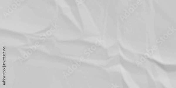 Obraz White fabric background. white crumpled paper background texture pattern overlay. wrinkled high resolution arts craft and Seamless white crumpled paper.	
