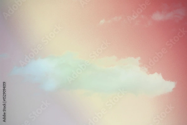 Fototapeta Beautiful sky and clouds in pastel tones.