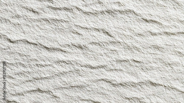 Fototapeta Close-up of a textured white surface with horizontal ridges and subtle shadows.