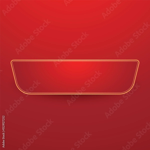 Fototapeta Happy Chinese new year 2026. Chinese new year banner for show product. Greeting card. China frame with lantern on red background.