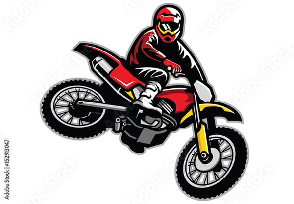 Obraz skoki motocrossowe