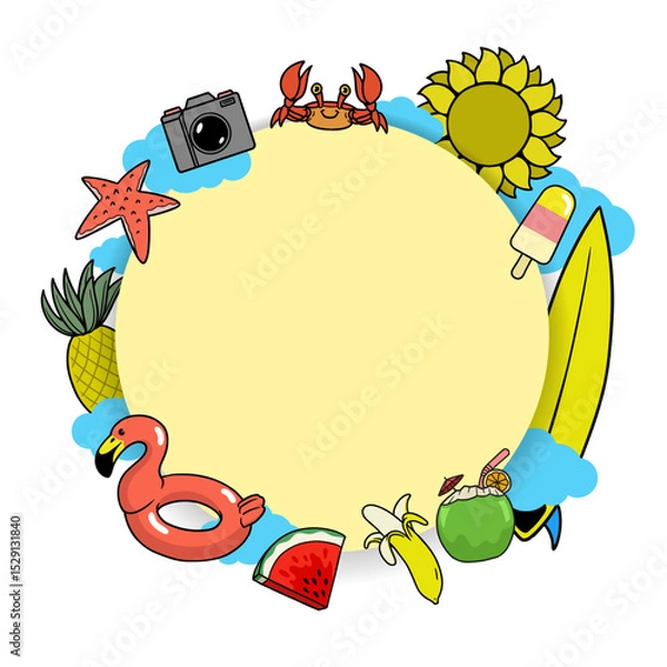 Obraz Summer Background Design Concept with Copy Space