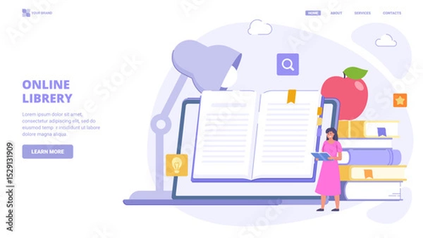 Fototapeta Tablet with open calendar and characters managing tasks and time. Flat icon with characters for landing page. Vector illustration for website, banner, print.