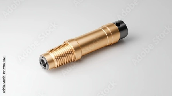 Fototapeta Metallic Injector Nozzle for Precision Engineering Applications