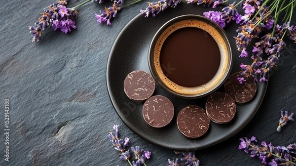 Fototapeta coffee and chocolate