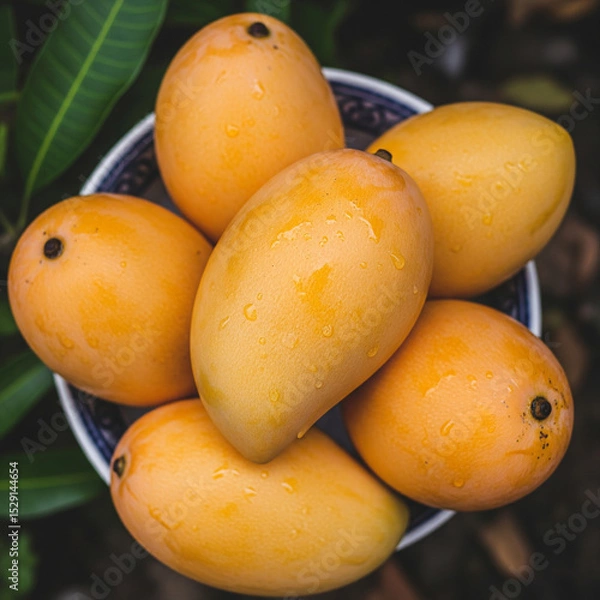 Obraz ripe apricots on the market
