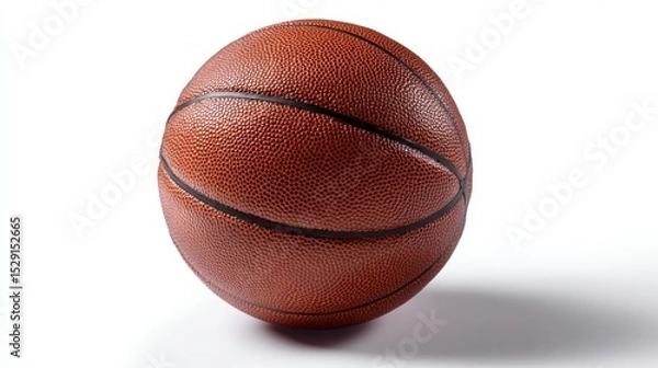Obraz Basketball on white background with shadow