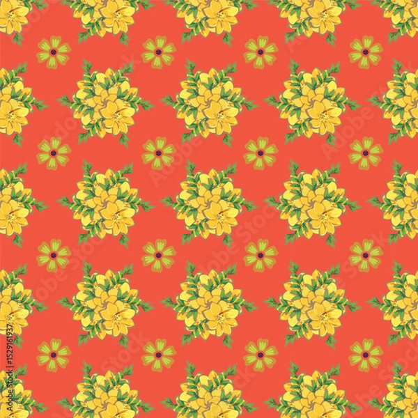 Fototapeta Textile repeat pattern