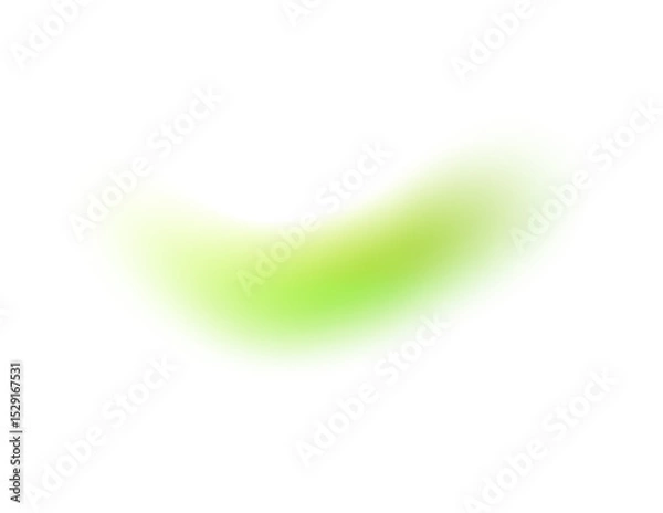 Fototapeta Teal green yellow gradient shape isolated PNG. Transparent trendy overlay on soft blurry background with smooth glowing flow for modern poster, header or design element.
