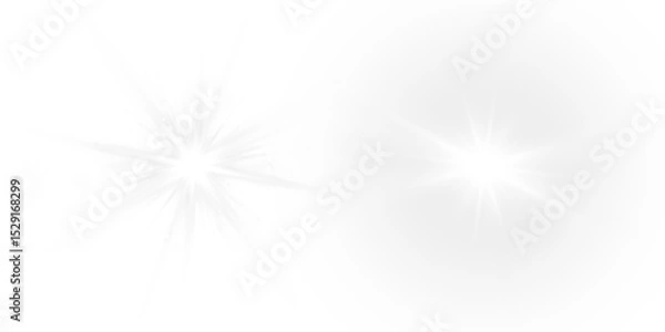 Obraz Vector transparent sunlight with sun glare. Overlay, Sun rays and glare, Sun, sunrays, light transitions, lens flare, light leaks and glare in PNG format. PNG sunlight flare. Golden flash and glare.