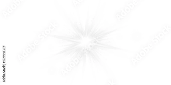 Fototapeta Vector transparent sunlight with sun glare. Overlay, Sun rays and glare, Sun, sunrays, light transitions, lens flare, light leaks and glare in PNG format. PNG sunlight flare. Golden flash and glare.