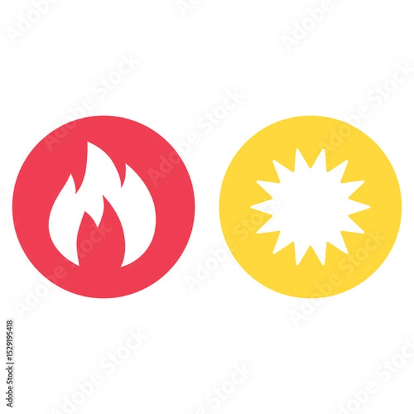 Obraz vector illustration of a fire