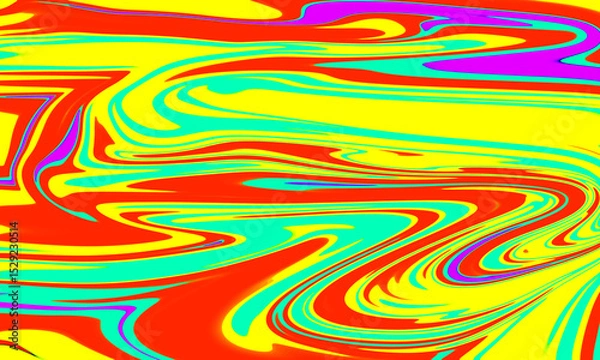 Fototapeta Colorful Abstract Liquid Swirl Pattern Background