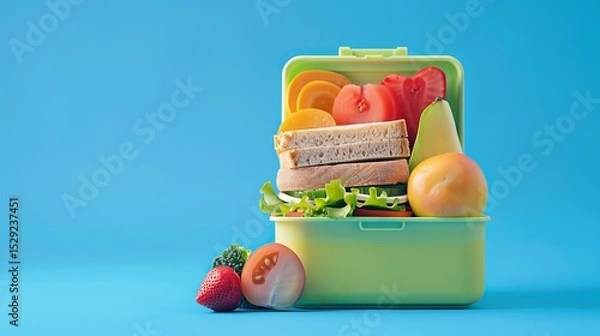 Obraz fresh vegetables in a box