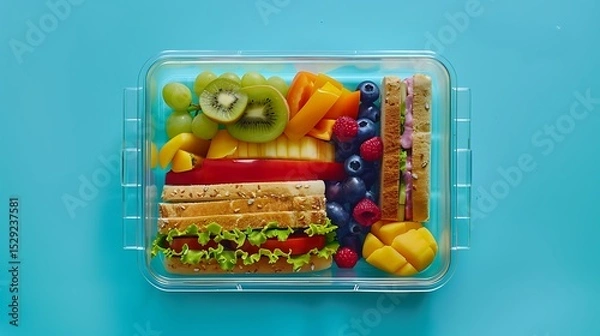 Obraz fresh vegetables in a box