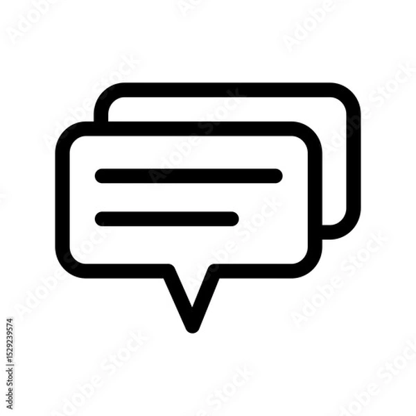 Obraz Bubble speech icon design template SVG