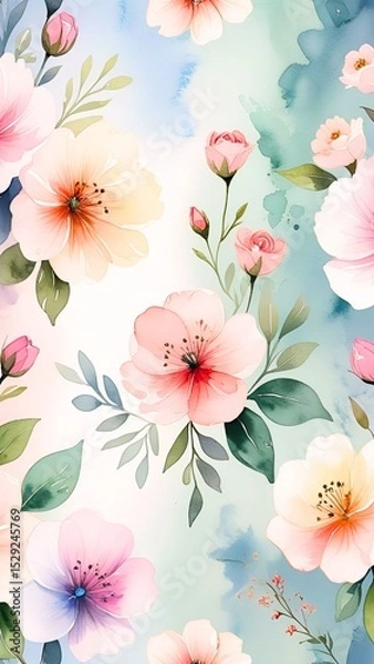 Fototapeta Botanical abstract background