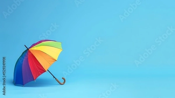 Obraz colorful umbrella on the beach