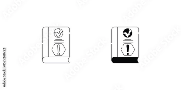Obraz Information  set icon with white background vector stock illustration