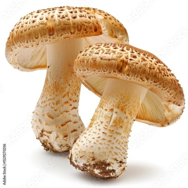 Obraz Unique Matsutake Mushroom composition showcasing nature's artistry and elegance in organic form