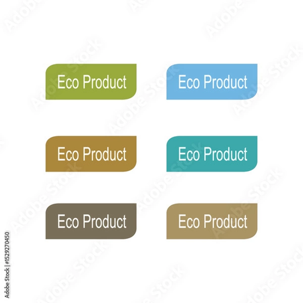 Obraz NATURAL ECO PRODUCT BADGES COLLECTION VECTOR