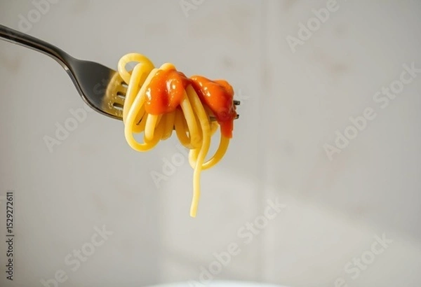 Obraz Fresh handmade pasta with simple sauce