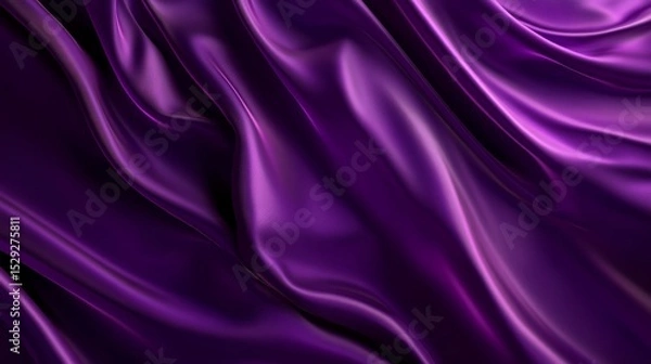 Obraz Luxury purple background with overlapping layer design featuring elegant gradient shades, soft lighting, and abstract curved shapes for stylish digital wallpaper, premium branding, and modern graphic 