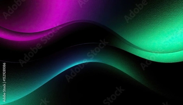 Fototapeta "Neon Currents." This image is ideal for digital backgrounds, futuristic event promotions, or adding a modern, vibrant touch to creative projects.