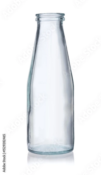 Obraz Empty old glass milk bottle