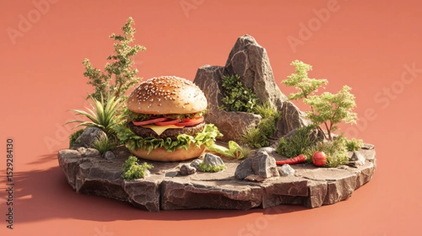 Obraz Fresh Burst Burger