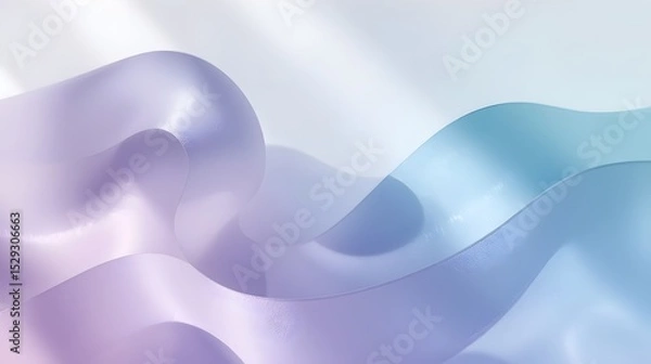 Fototapeta Futuristic abstract background with glowing lines and soft gradients, high-resolution, ideal for tech and business design"