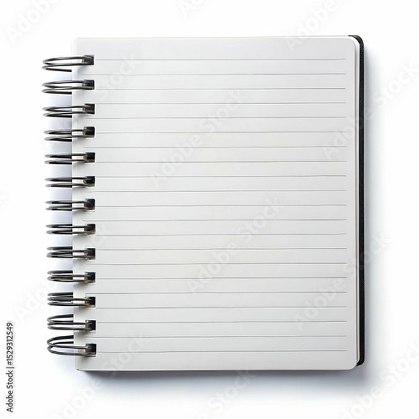 Fototapeta Blank spiral notebook ready for notes ideas