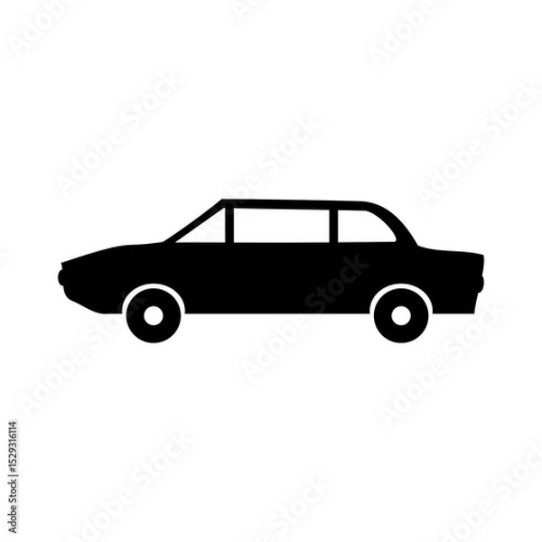 Obraz Car icon on white background. Vector illustration.