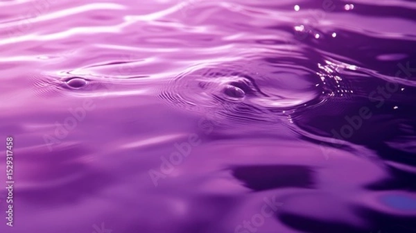 Obraz Abstract purple background with fluid ripples and swirling motion design featuring smooth wave patterns and vibrant gradient texture for artistic digital wallpaper and creative backdrops"
