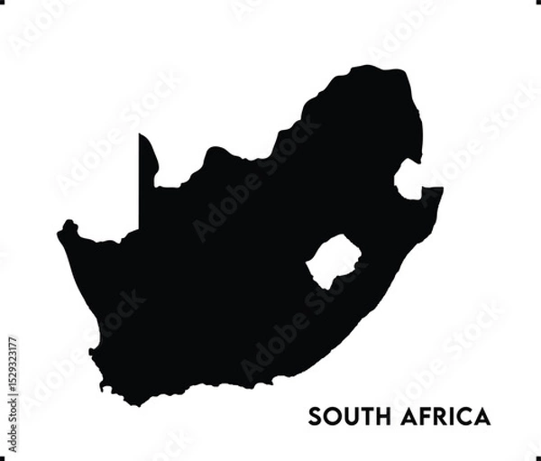 Fototapeta South Africa icon vector design, South Africa Logo design, South Africa's unique charm and natural wonders, Use it in your marketing materials, travel guides, South Africa map logo icon design vector
