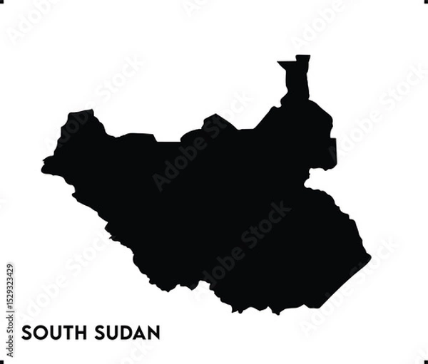 Fototapeta South Sudan icon vector design, South Sudan Logo design, South Sudan's unique charm and natural wonders, Use it in your marketing materials, travel guides, South Sudan map logo icon design vector