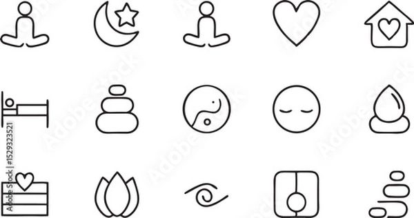 Fototapeta Black and white business web icons set for modern design