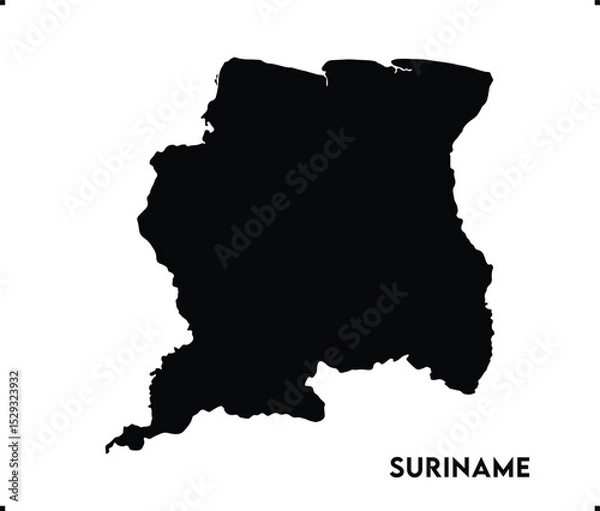 Fototapeta Suriname icon vector design, Suriname Logo design, Suriname's unique charm and natural wonders, Use it in your marketing materials, travel guides, or digital projects, Suriname icon logo design vector