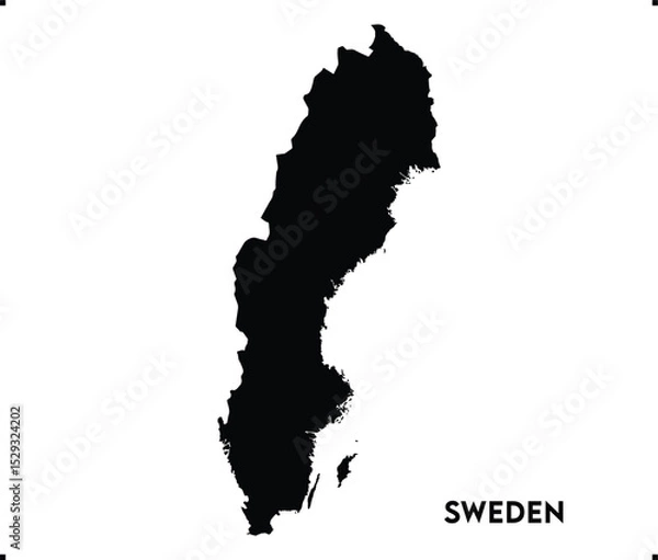 Fototapeta Sweden icon vector design, Sweden Logo design, Sweden's unique charm and natural wonders, Use it in your marketing materials, travel guides, or digital projects, Sweden icon logo design vector