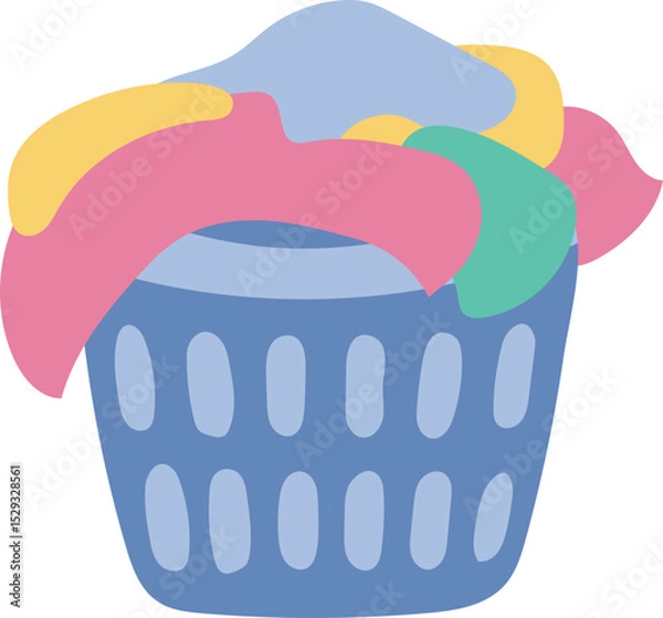 Obraz Dirty clothes illustration