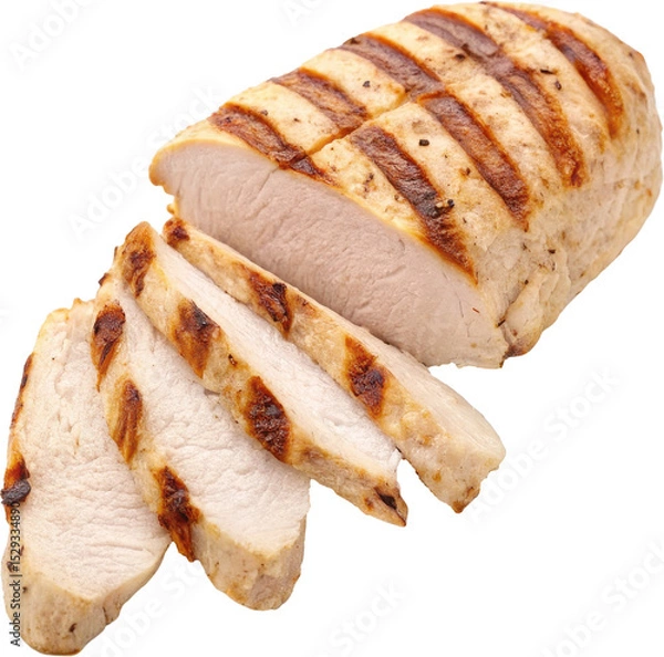 Obraz Sliced grilled chicken breast