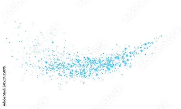 Obraz Sparkling Blue Dust Trail Glitter Effect.