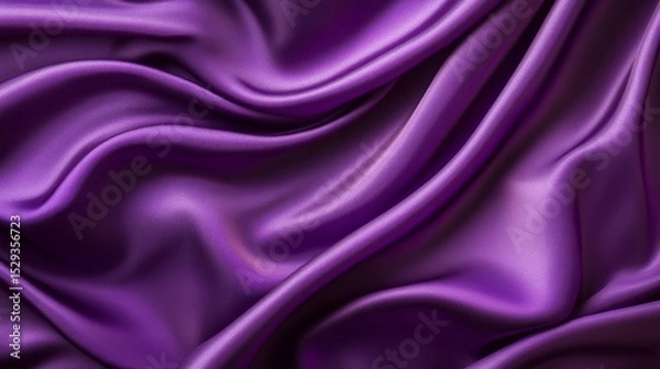 Obraz Luxurious rich purple background with smooth even gradient featuring deep violet tones and elegant color transition for stylish digital designs, high-end branding, and sophisticated backdrops